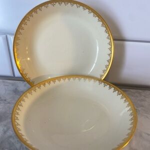 Antique GDA Limoges Porcelain Nut Cups Hand Painted France Early 1900s